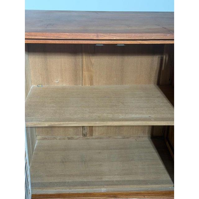 Teak Sideboard with Louvered Doors For Sale - Image 11 of 13