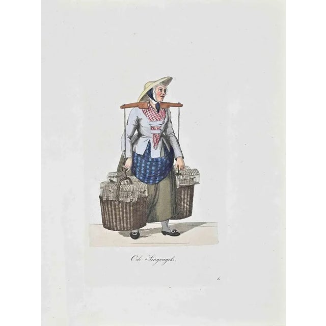 Ock Singvagels is an artwork, realized by Christoph Suhr in 1808. Etching hand colored. Titled on the lower margin. The...
