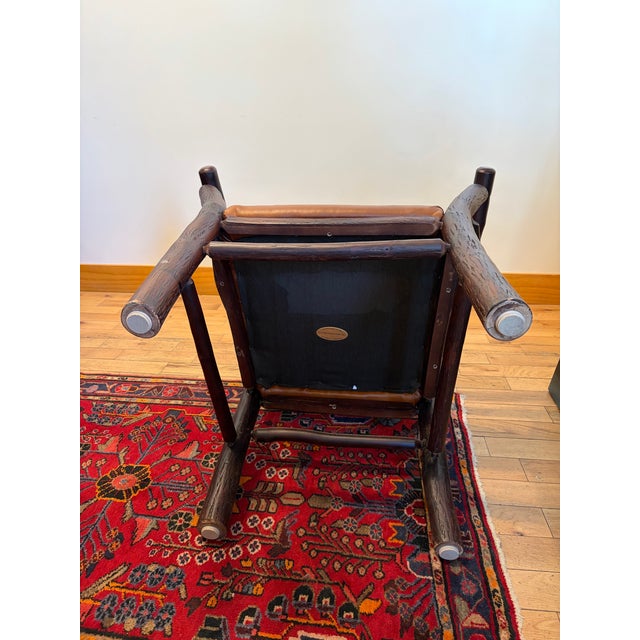 Late 20th Century Pair of 2 Flat Rock Furniture Arm Chairs For Sale - Image 11 of 11
