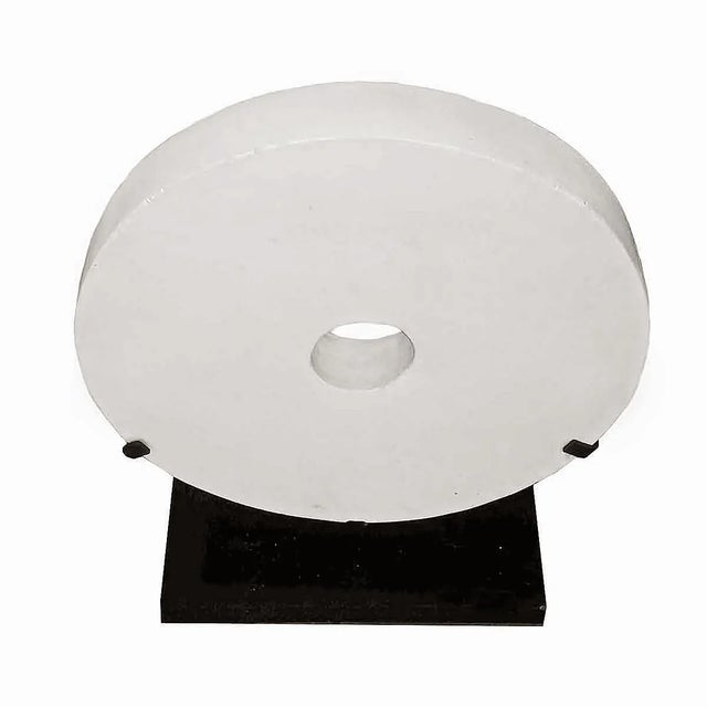 2000s Indonesian Stone Coin on Stand, Extra Large For Sale In New York - Image 6 of 8