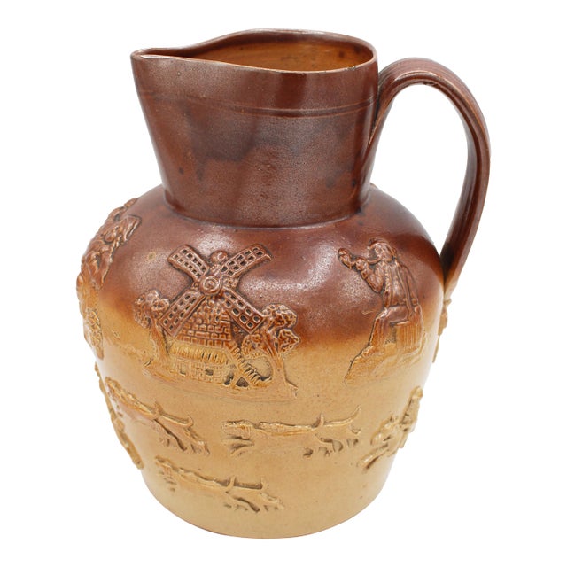 Late 19th Century Royal Doulton, Lambeth, London Stoneware Jug For Sale