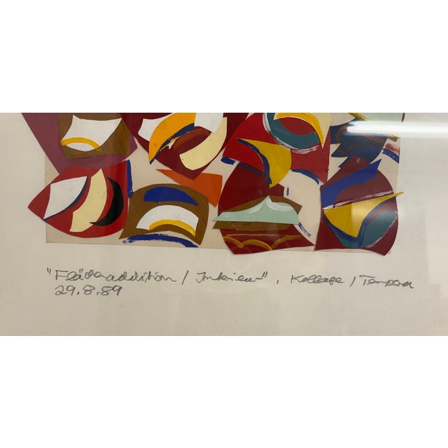 Helmut Dittmann (1931–2000), "Flächenaddition / Interieur", collage on paper, dated 29.08.1989, signed and titled in the...