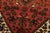 Hamedan Rug 3’2” X 4’4” Red Wool Vintage Tribal Hand-Knotted Oiental Carpet For Sale - Image 4 of 12
