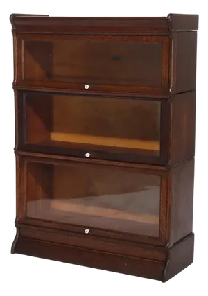 Antique Schram Bros. Globe Wernicke School Arts & Crafts Oak Bookcase C1920