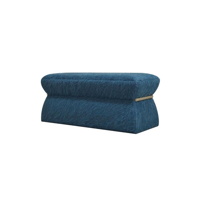 Textile Cottonflower 200 Bench in Torri Lana Marrone Fabric from Kabinet For Sale - Image 7 of 7