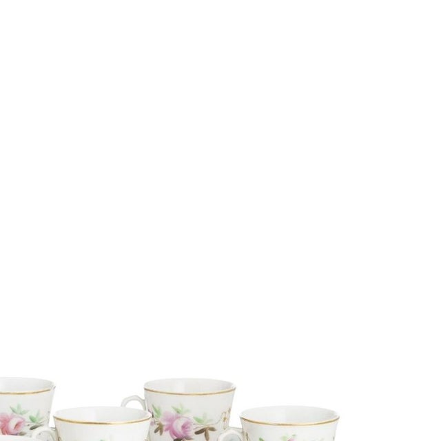 Porcelain Tea Cups and Saucers from Vista Alegre, Set of 16 For Sale - Image 4 of 6
