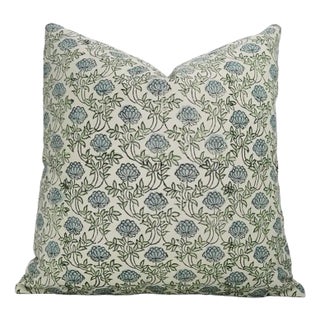 Fabdivine Block Printed Cover 20x20 Inch Cotton Satin-Khoobsurat For Sale