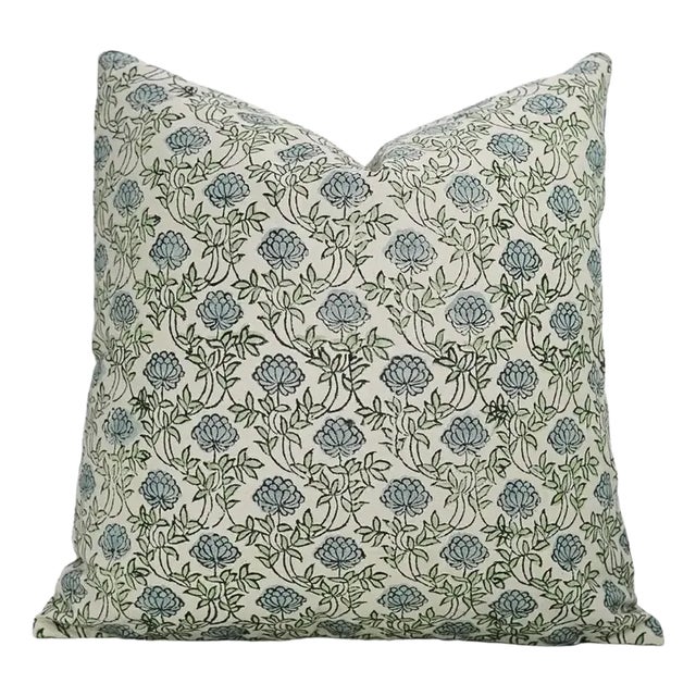 Fabdivine Block Printed Cover 20x20 Inch Cotton Satin-Khoobsurat For Sale