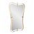 A statement piece with a unique abstract frame. Crafted in matte gold with soft curves and decorative accents, its...