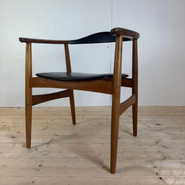 Vintage Danish Teak Armchair, 1960 For Sale - Image 4 of 4