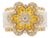 Natural Yellow Sapphire 1.50cts & Diamond 0.22cts Ring in 18k Gold For Sale