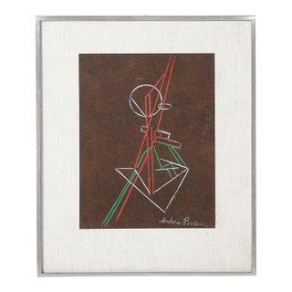 Antoine Pevsner Signed Abstract Composition Screenprint, 1961 For Sale