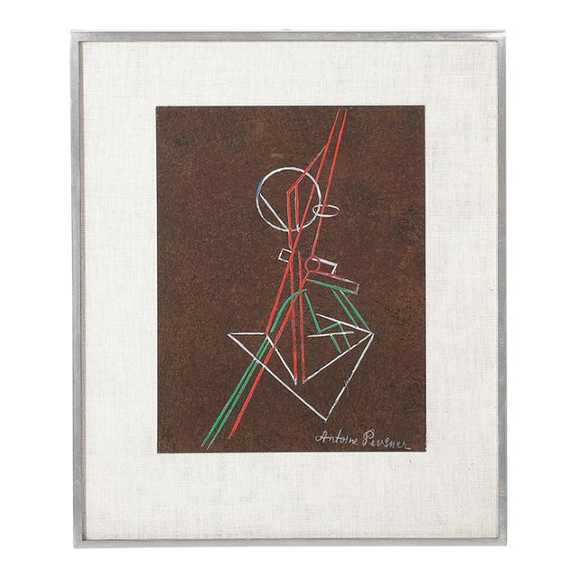 Antoine Pevsner Signed Abstract Composition Screenprint, 1961 For Sale