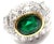 2000 - 2009 Patek Philippe Platinum Diamond Emerald Ring Certificate, size 6 For Sale - Image 5 of 10