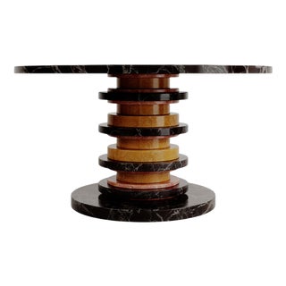 Stacked Silhouette Marble Sun Dining Table by Esther Knopfler For Sale