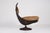 Swivel Armchair in Rattan and Leather from Gerard Van Den Berg, 1970s For Sale - Image 6 of 16