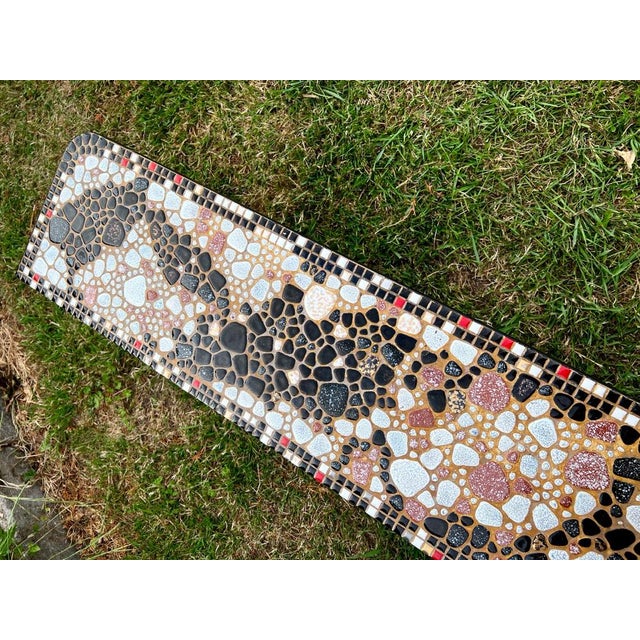 Mid-Century German Plant Stand with Mosaic Stones, 1970s For Sale - Image 9 of 18