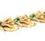 Mid-Century Modern Vintage 1940s Mid-Century Modern Emerald Crystal Link Bracelet For Sale - Image 3 of 11