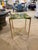 Contemporary Brass, Accent Stone and Acrylic Top Accent table For Sale - Image 3 of 7