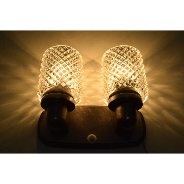 Mid-Century Wall Lamp, Czechoslovakia, 1960s For Sale - Image 9 of 12