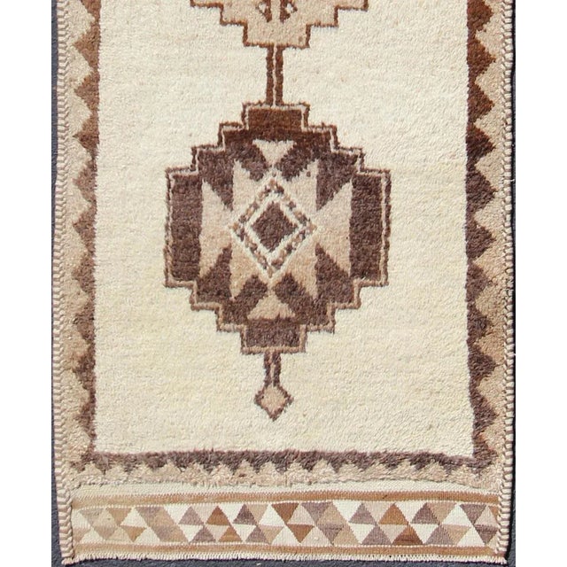 Vintage Tribal Turkish Tulu Runner- 3′5″ × 10′3″ For Sale - Image 4 of 11