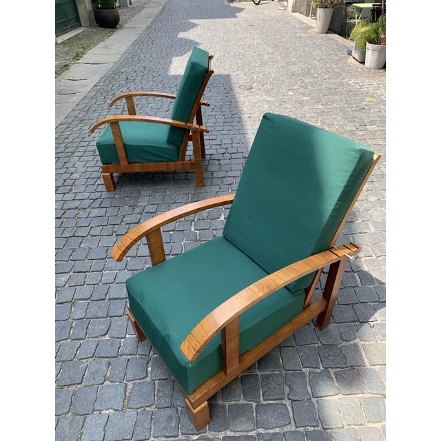 Art Deco Armchairs in the style of Rene Gabriel, 1930s, Set of 2 For Sale - Image 4 of 18