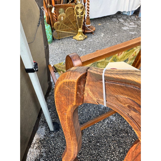 Vintage Country French Louis XV Style Rush Seat Dining Chairs — Set of 5 For Sale In Miami - Image 6 of 12