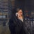 Business District by Brad Davis | Oil on wood panel Woman on phone in a city street at night. For Sale