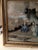 Fine 18th century Chinese reverse painting on glass. Figures in a landscape. Later frame. Perfect condition.