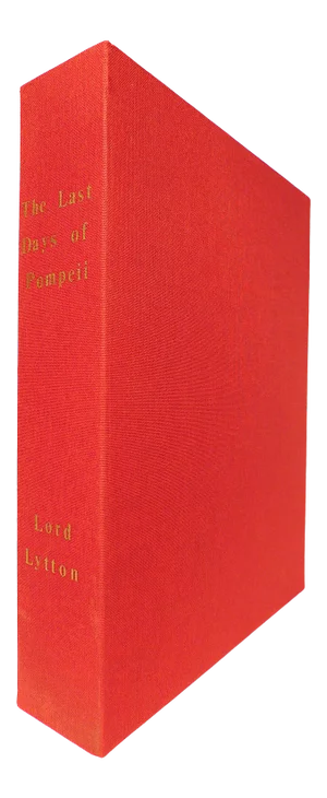 Late 19th Century Decorative and Illustrated Leather Quarto Book, Lord Lytton's the Last Days of Pompeii