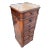 19th Century French Walnut Marquetry Nightstand With Marble Top and Original Casters For Sale