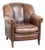 Vintage Sheepskin Club Chair in Leather For Sale