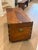 Large 19th Century British Campaign Trunk in Brass Bound Camphor Wood For Sale - Image 4 of 15