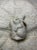 White Vintage Porcelain Bunny Rabbit With Tree Figurine For Sale - Image 8 of 8