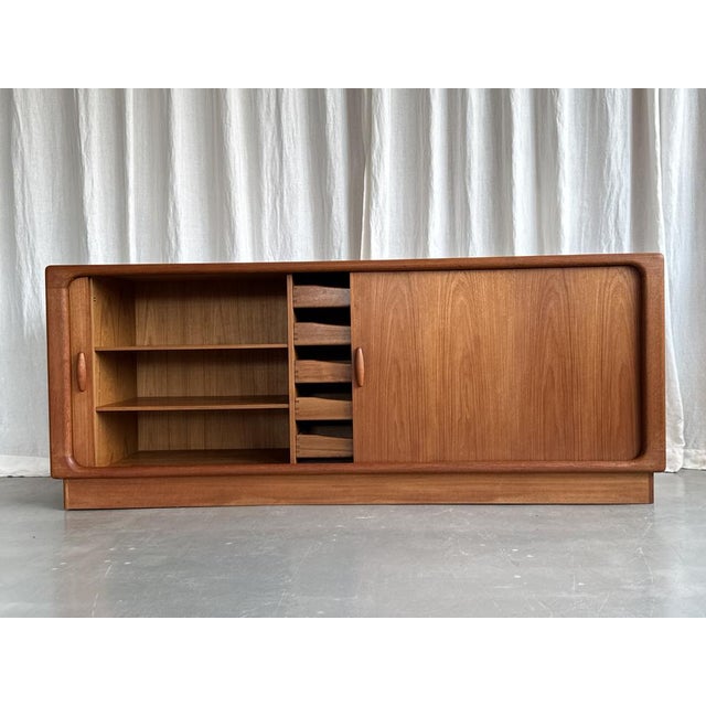 Wood Mid-Century Modern Scandinavian Teak Sideboard from Dyrlund, Denmark, 1960s For Sale - Image 7 of 18
