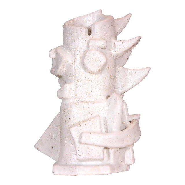 Ceramic One-of-a-Kind Cubist Sculpture Ceramic Vase / Pablo Picasso - Unique Piece For Sale - Image 7 of 10