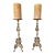 Antique Belle Epoque Bronze Altar Candle Holders-a Pair For Sale