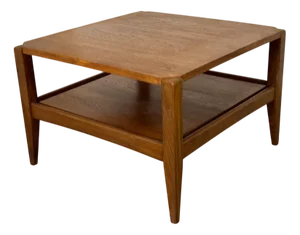 Scandinavian Teak & Formica Coffee Table, 1950s