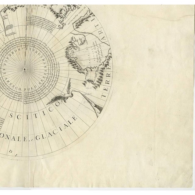Antique Map of the North Pole by V.M. Coronelli, 1692 For Sale - Image 5 of 6