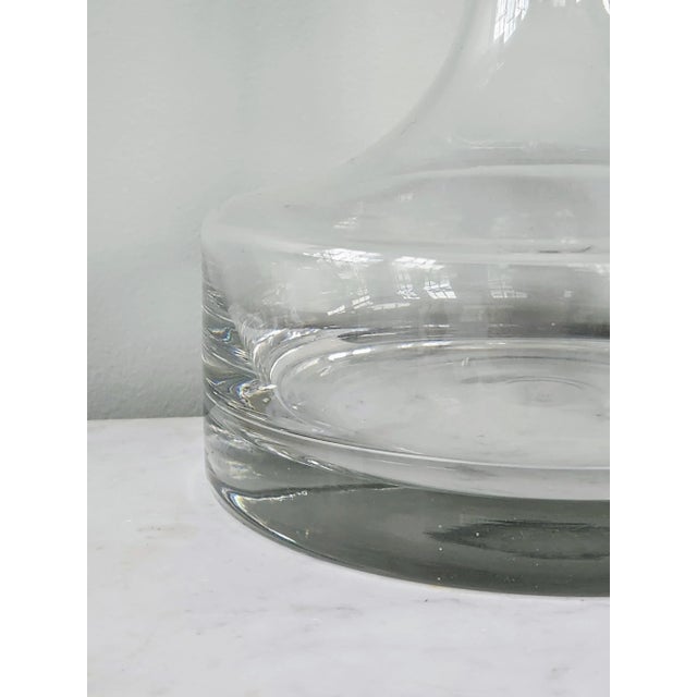 Utterly beautiful and hugely heavy with a real solid base. Flawless glass with a minimalist appeal. Measurements: 12" in...