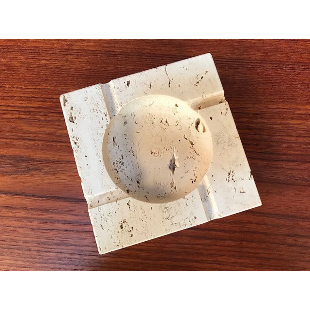 Brutalist Brutalist Ashtray by Fratelli Mannelli for Travertino di Rapolano, 1970s For Sale - Image 3 of 9