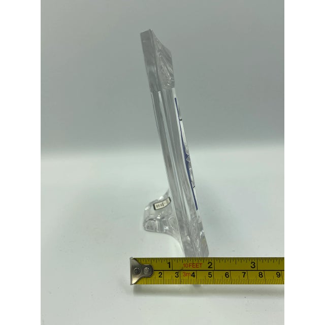 1990s Marquis by Waterford Crystal Fan Cut "Roselle" Pattern Photo Frame For Sale - Image 11 of 11