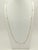 This is part of Chairish’s Fine Jewelry assortment. Beautiful bezel diamond necklace with 0.34 ct. good quality white...