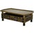 Asian Hammered Brass and Tacks on Wooden Coffee Table For Sale - Image 9 of 9