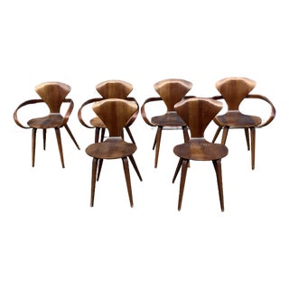 Mid Century Set of 6 Pretzel Dining Chairs For Sale