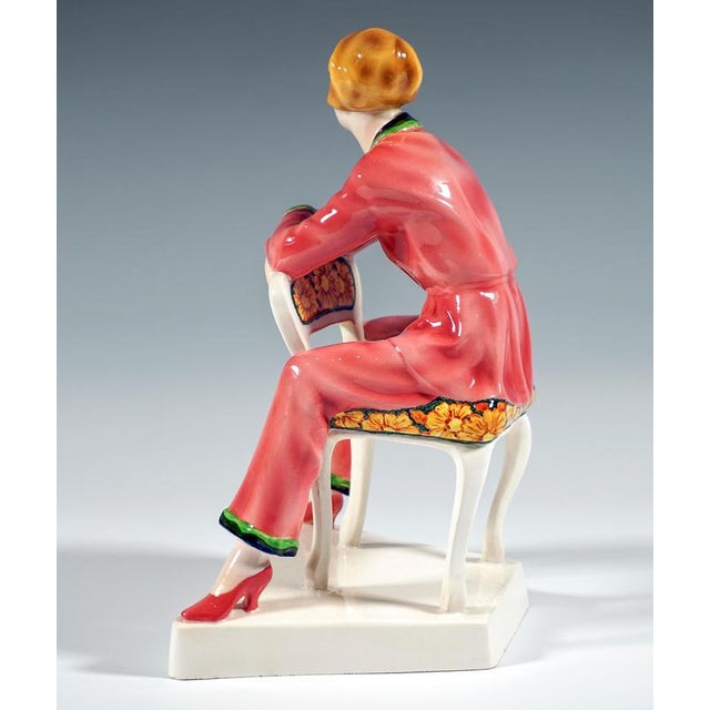 Vienna Art Deco Figure by Josef Lorenzl, 1930 For Sale - Image 3 of 7
