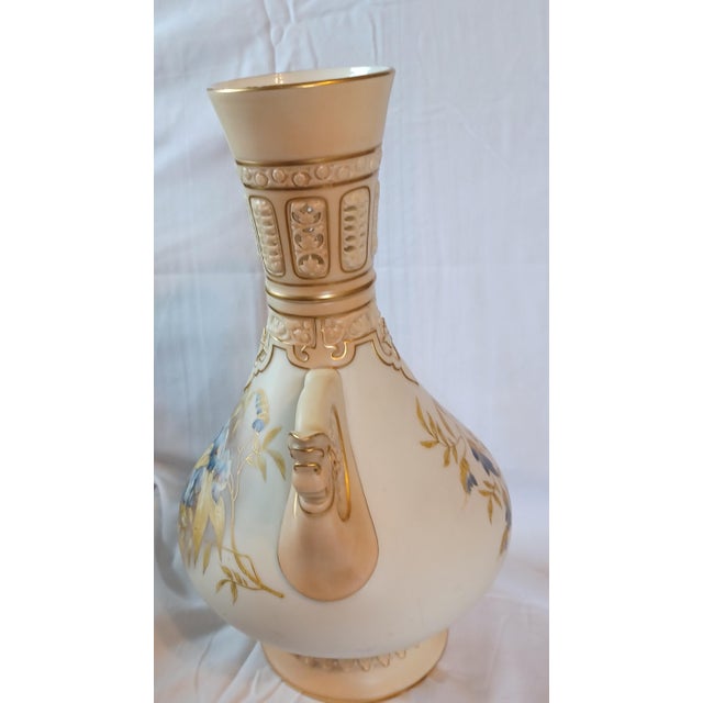 Ceramic Antique Royal Worcester Porcelain Vase For Sale - Image 7 of 8