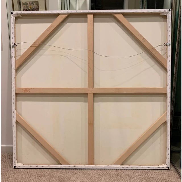 1990s Realist Architectural Painting of St. Mark's Square For Sale - Image 9 of 13