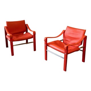 Safari Lounge Chairs by Maurice Burke, Set of 2 For Sale