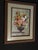Wood Classic Floral Still Life Wall Art With Green Mat For Sale - Image 7 of 7